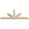 Ekena Millwork Kennewick Smooth Timber Gable Bracket, Douglas Fir, 84"W x 38"H x 3 1/2"D x 5 1/2"F, 11/12 Pitch GBW084X38X0406KEN00SDF - alternate 2